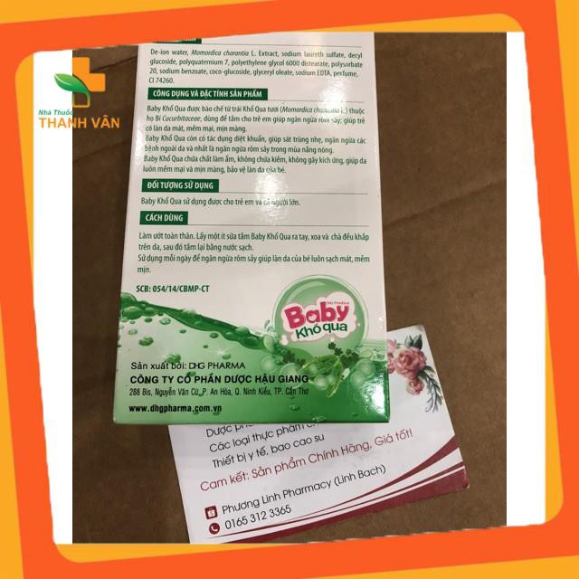 Sữa tắm Khổ qua cho bé yêu hết rôm sẩy Cao cấp