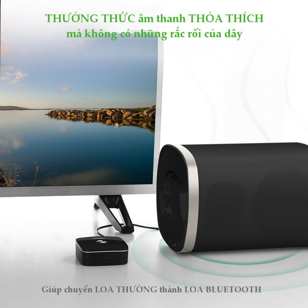 [Freeship] Bộ thu Bluetooth 4.1 đầu ra 3.5mm + 2 đầu RCA UGREEN 30445 chuẩn 4.1