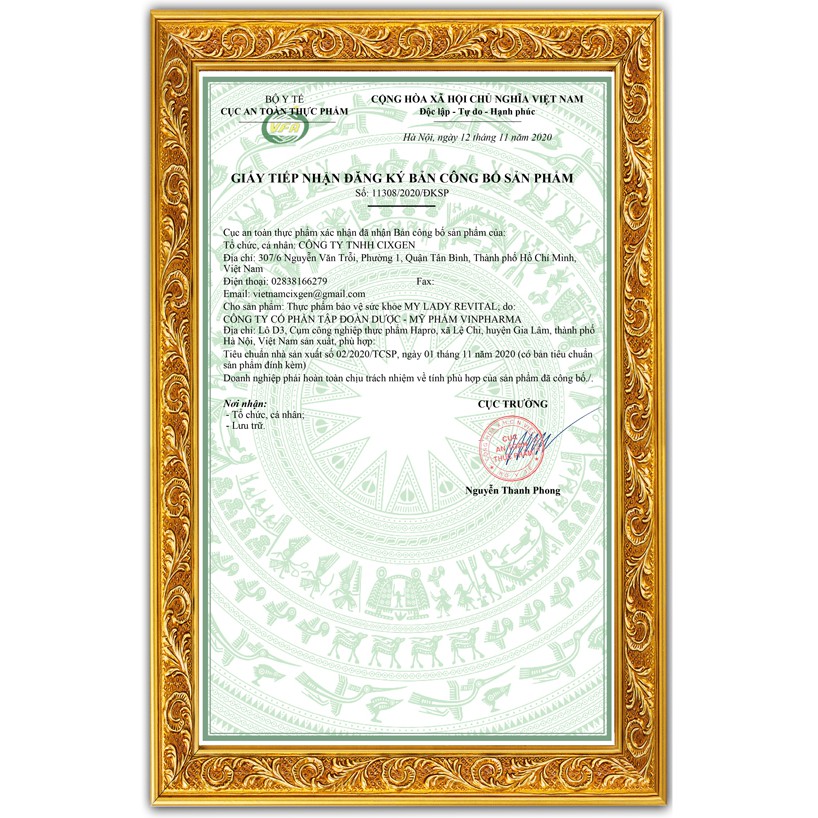 Sản Phẩm MY LADY REVITAL Bảo Vệ Tăng Cường Chức Năng Sinh Lý Nữ | BigBuy360 - bigbuy360.vn