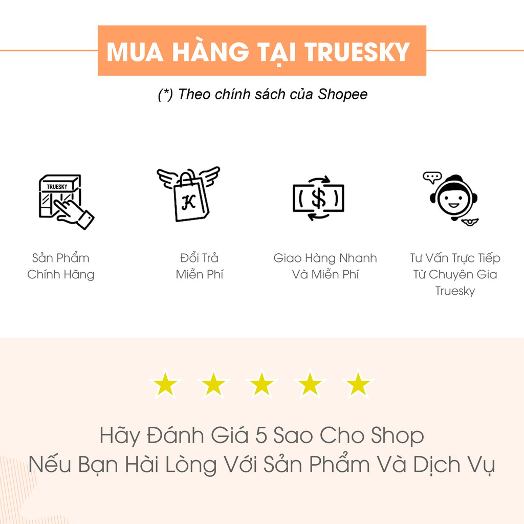 Bộ sản phẩm dưỡng trắng da mặt Truesky VIP07 gồm 1 sữa rửa mặt trắng da 60ml và 1 kem dưỡng trắng da mặt 10g