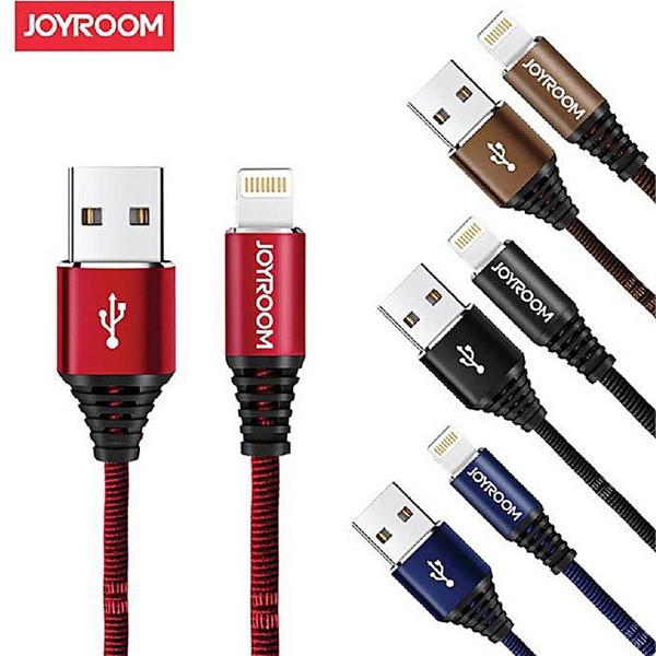 Cáp sạc nhanh 2.4A joyroom lightning L316 đỏ