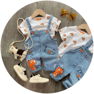 Set yếm bò áo khủng long