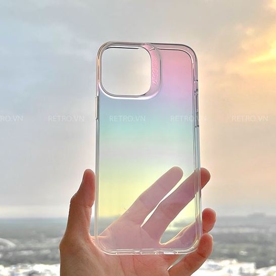 Ốp Lưng Trong Suốt ZAGG Crystal Palace Chống Sốc Góc Độ Cao 4m Chống Ố Vàng iP 13 Pro Max, 12 Pro Max RETRO