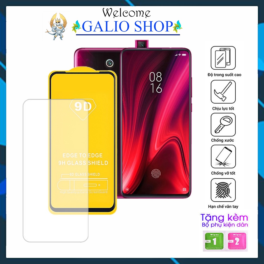 Kính cường lực Xiaomi Redmi K20 K20 Pro Mi 9T Mi 9T Pro Full màn cao cấp 9D độ cứng 21H siêu mượt chống bám vân tay