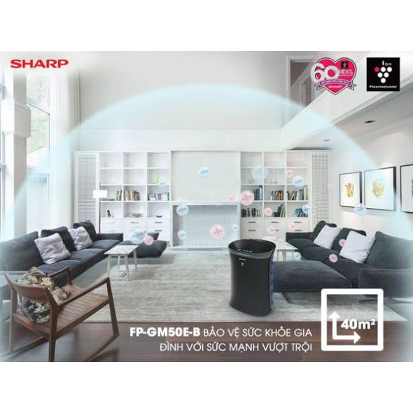 Máy lọc không khí bắt muỗi Sharp FP-GM50E-B , 40 m2 - Bảo hành chính hãng 12 tháng