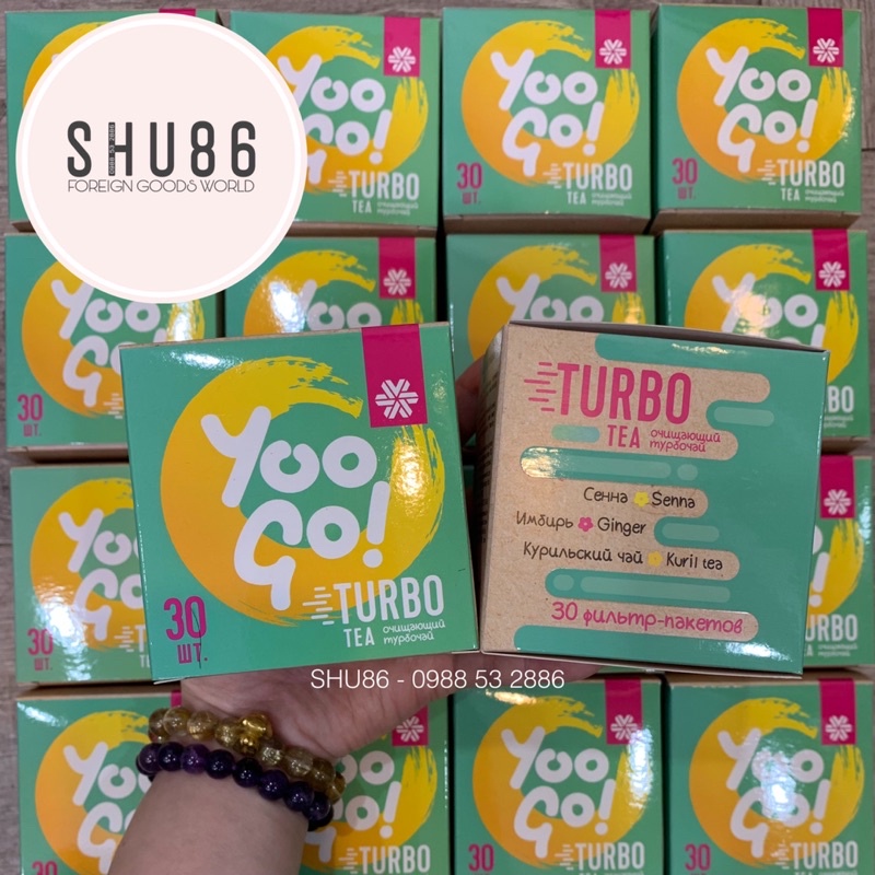 [SHU86] Trà Yoo go Turbo Tea Body T Siberian Health mẫu mới - Trà Thảo Mộc Giảm Cân, Giảm Mỡ Nội Tạng Giữ Dáng của Nga