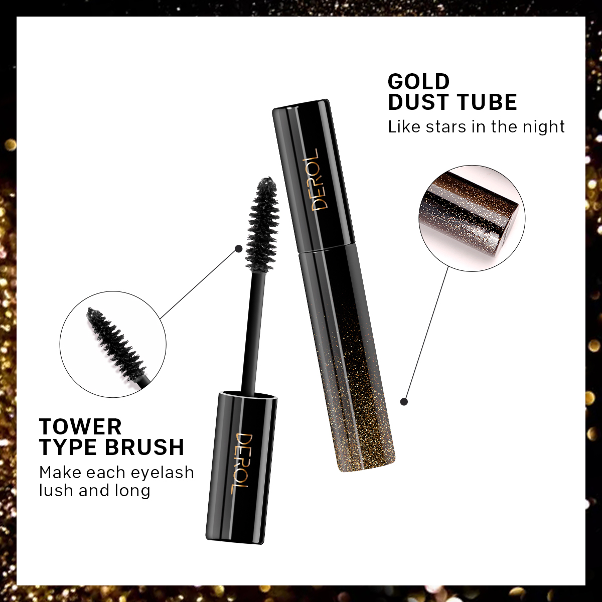 Mascara Derol 4D thiết kế lâu trôi và chống thấm nước cao cấp | BigBuy360 - bigbuy360.vn