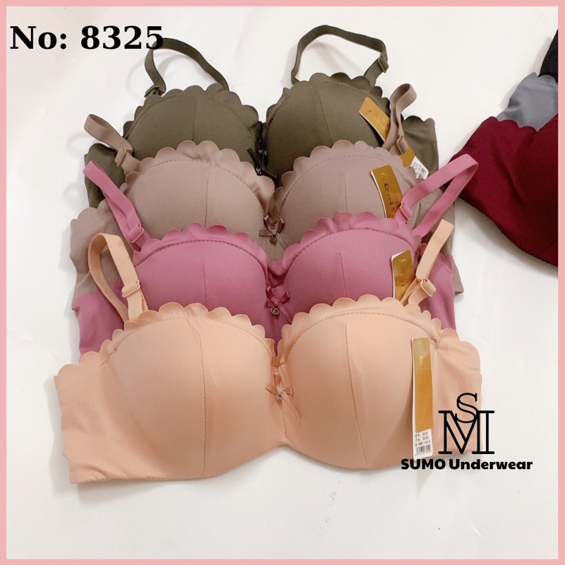 Áo lót nữ quả tròn ngang, mút đệm 1,5cm, có gọng nâng đẩy định hình chống xệ. SUMO -8325