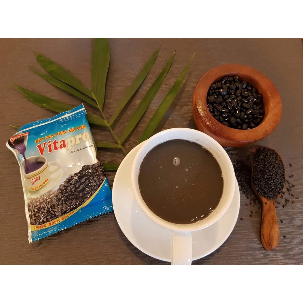 Bột đậu đen mè đen Vitapro 400gr thơm ngon bổ dưỡng