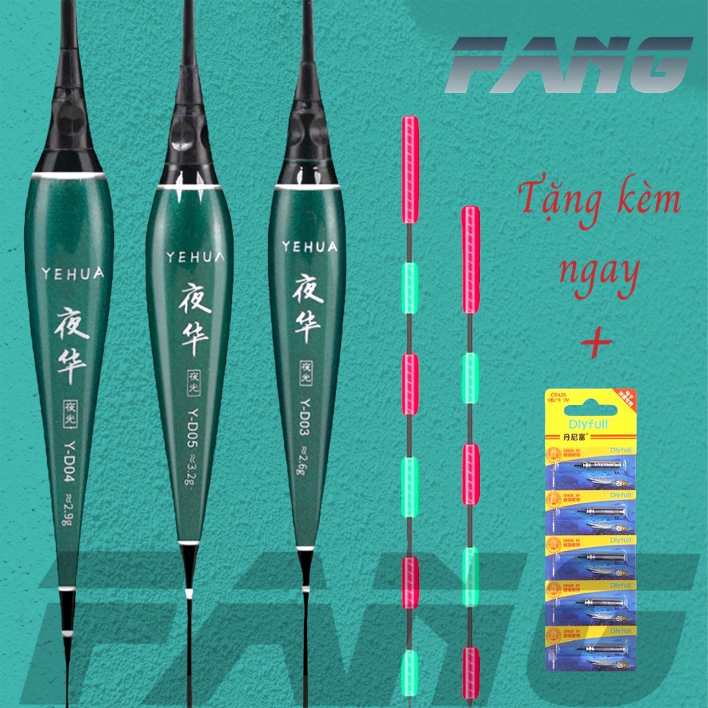 Phao Câu Đài Câu Đêm - Tặng Pin - Fang Fishing