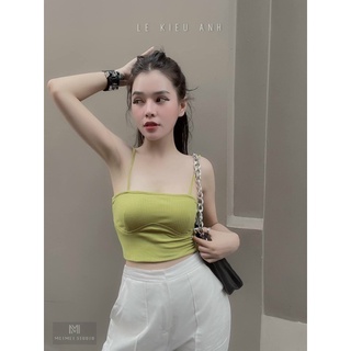 Áo gân 2 dây kiểu có mút ôm body ...