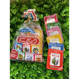 Gia vị rắc cơm Furikake nội địa Nhật cho bé ăn dặm 6 vị gồm 30 gói nhỏ