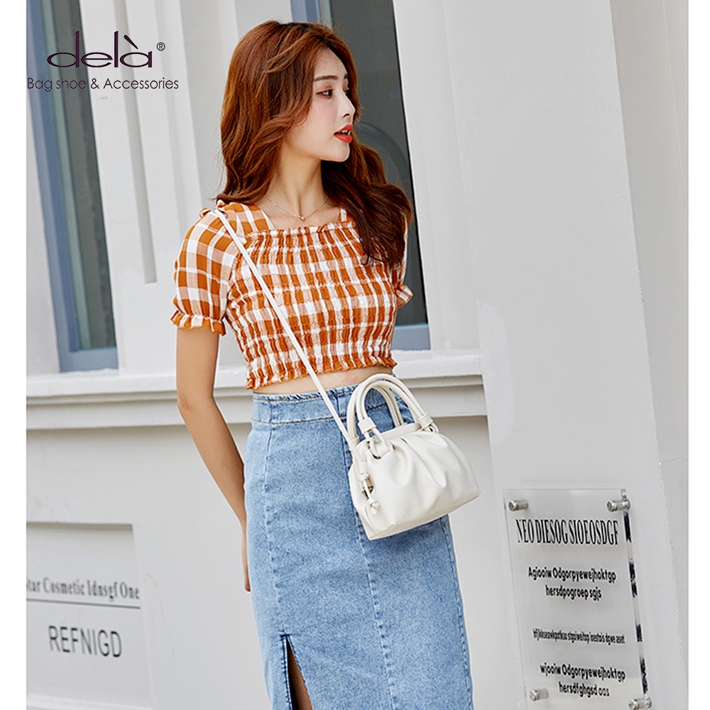 Dela Túi Xách Da PU Đeo Vai Thời Trang Hàn Quốc Dành Cho Nữ
