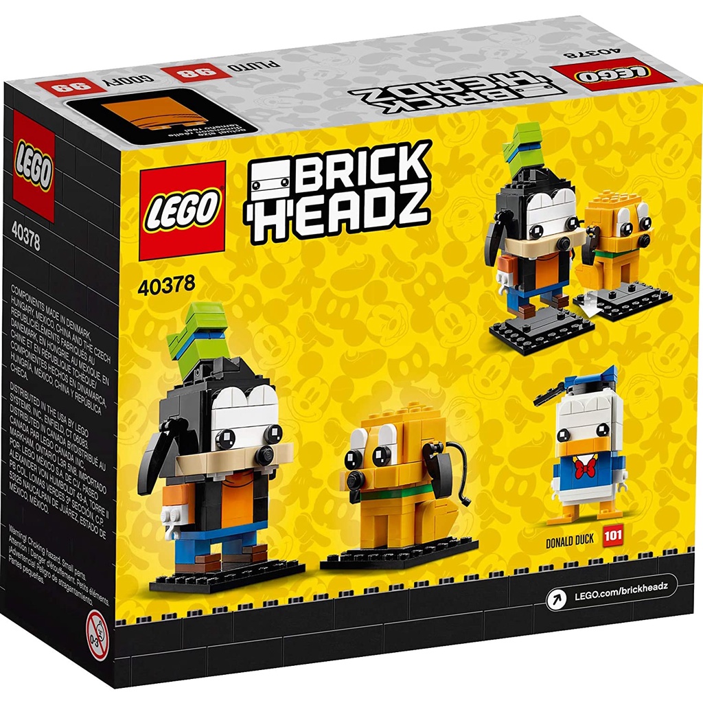 Lego 40378 Brickheadz Pluto Goofy