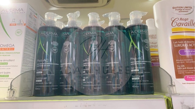 Sữa rửa mặt ADERMA phys-AC cho da mụn