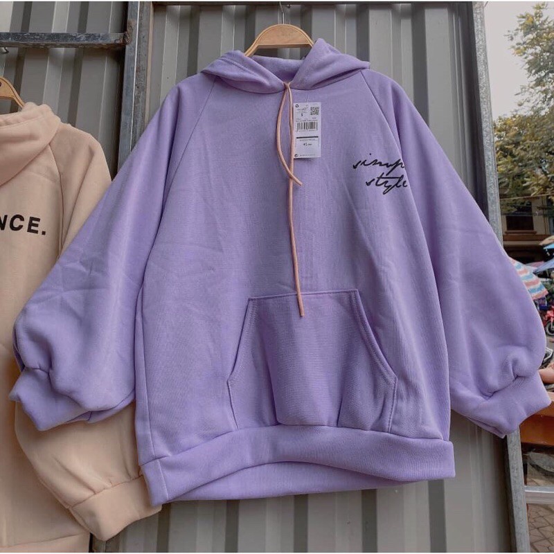 Áo Hoodie Nỉ Chữ Ký Simple(Kèm Video Ảnh Thật)