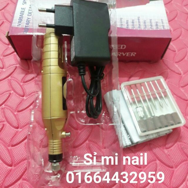 Máy mài móng tay mini làm nail cầm tay tiện lợi nhỏ gọn hỗ trợ tối đa năng suất mài móng... dễ sử dụng