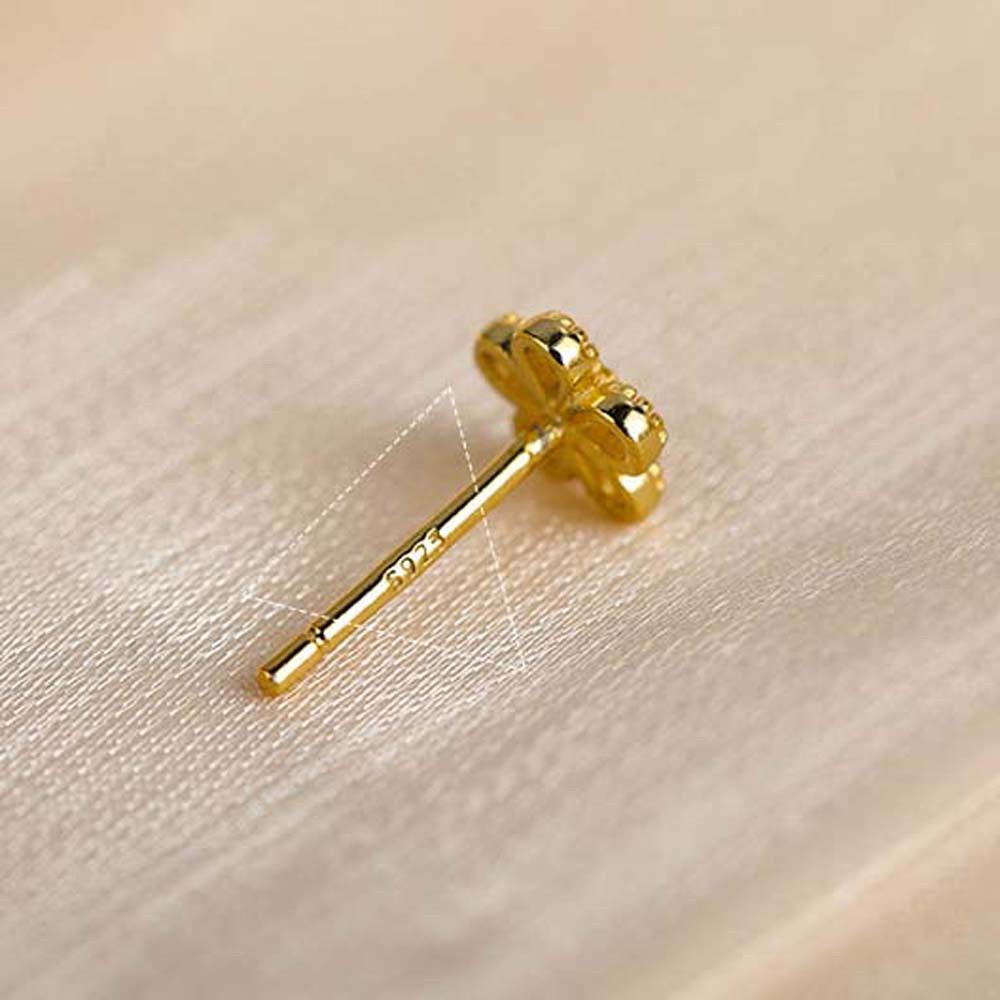 Khuyên tai kim loại kiểu bông hoa phong cách Hàn Quốc cho nữ