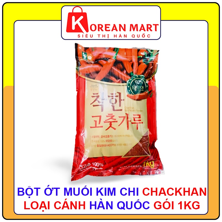 Bột ớt muối kim chi Chackhan Nongwoo Hàn quốc Gói 1kg