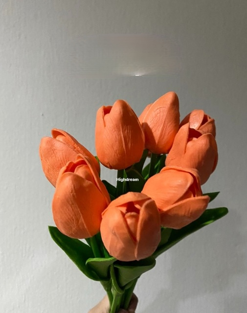1 Bó Hoa Tulip Nhân Tạo Trang Trí Tiệc Cưới