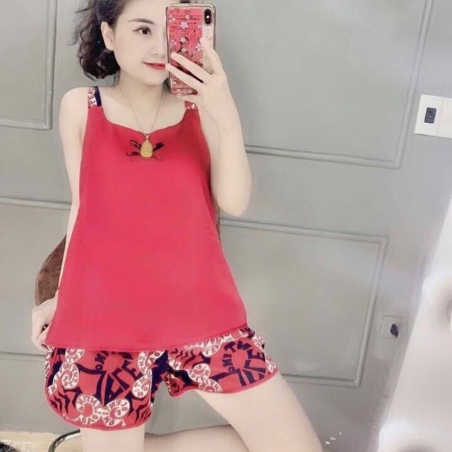 SALE SỐCBộ lụa cao cấp 2 dây siêu mát_mềm_mịn