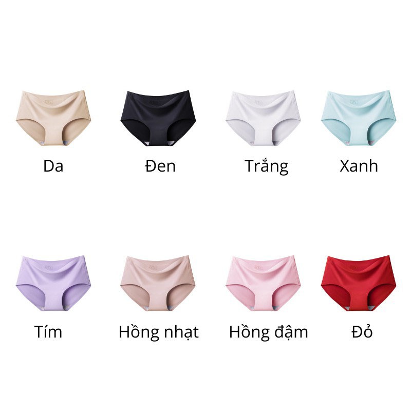 QUẦN LÓT NỮ ĐÚC SU THUN LẠNH KHÔNG ĐƯỜNG MAY MỀM MẠI ĐƯỢC CHỌN MÀU | BigBuy360 - bigbuy360.vn