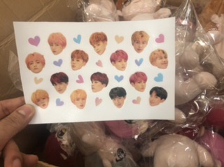 [XẢ HÀNG] Sticker BTS trong Idol