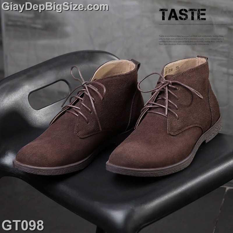 Giày Boot (bốt) Chukka-Desert, giày cổ cao big size cỡ lớn EU:45-46 cho nam chân thon cân đối