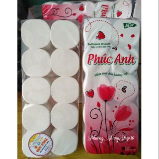 Bịch 10 cuộn Giấy vệ sinh Phúc Anh