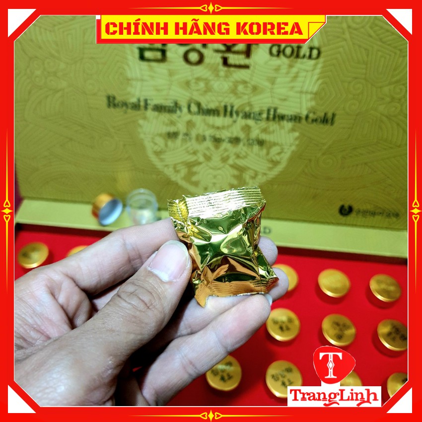 Bổ não GeumHwan Gold, An cung Trầm Hương thượng hạng, Hộp quà tặng 32 viên, tranglinhkorea