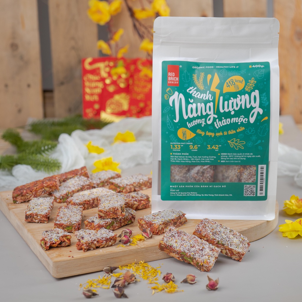 Thanh Năng Lượng Hương Thảo Mộc 400g Chuẩn Ăn Kiêng Healthy