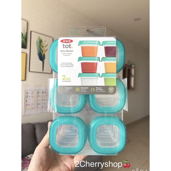 Hộp trữ đồ ăn dặm OXO 60ml, 120ml (US)