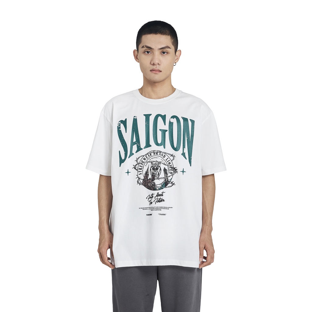 Áo Thun Tay Lỡ Unisex SAIGON VINTAGE 100% Cotton - HADES Brand Chính Hãng | BigBuy360 - bigbuy360.vn