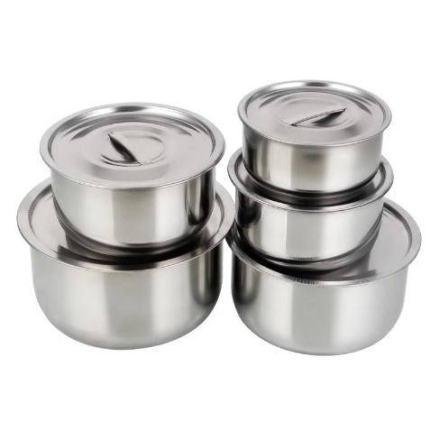 Thố đựng gia vị inox có nắp đậy
