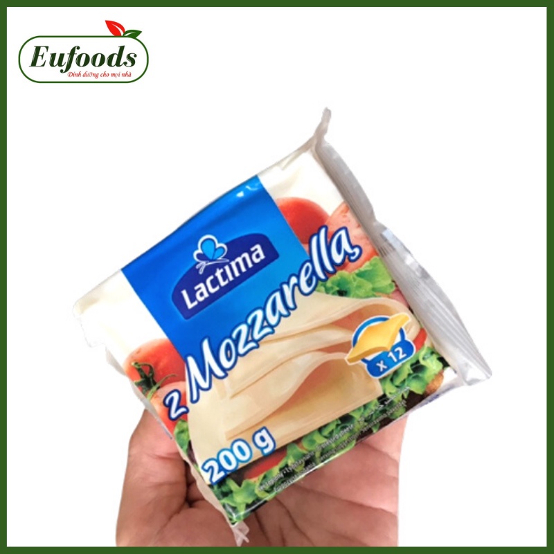 DATE T7/2024 Phô Mai Lát Lactima Mozzarella Ba Lan 200g