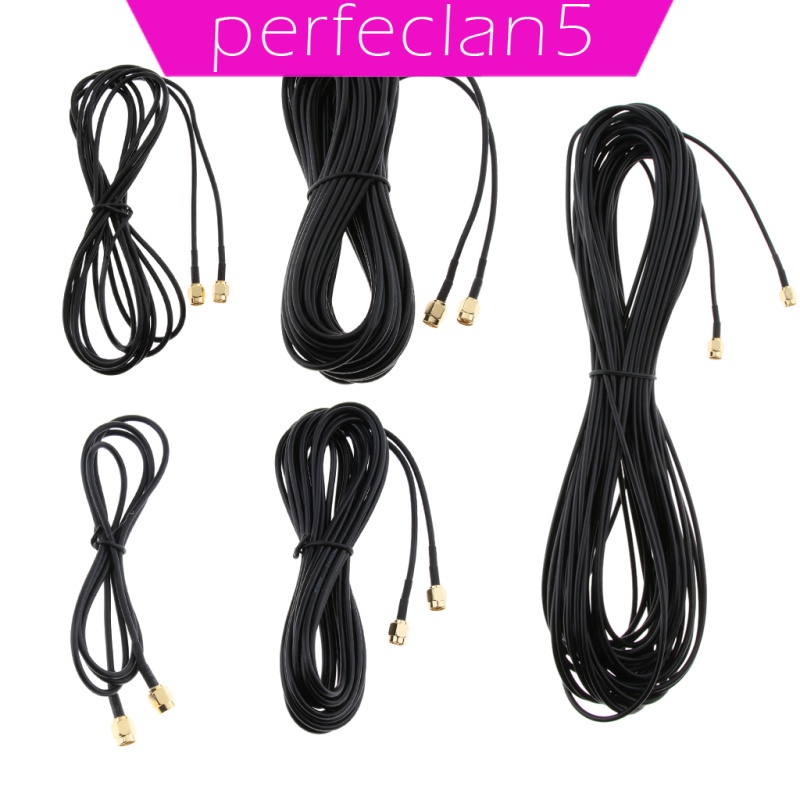 Dây Cáp Ăng Ten Rp-Sma M / M Nối Dài Cho Bộ Định Tuyến Wifi Không Dây 1m Perfeclan5