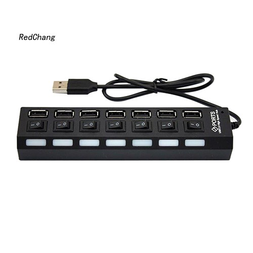 Bộ Chia Cổng Usb 2.0 Sc7 Có Công Tắc On / Off Cho Laptop Pc