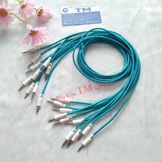 Cáp âm thanh 2 đầu 3.5mm dây dù dài 1m