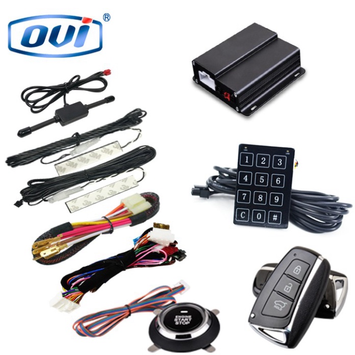 Bộ chìa khóa điều khiển từ xa START-STOP, thương hiệu cao cấp OVI dành cho hãng xe ô tô Hyundai - Nhập Khẩu Chính Hãng {