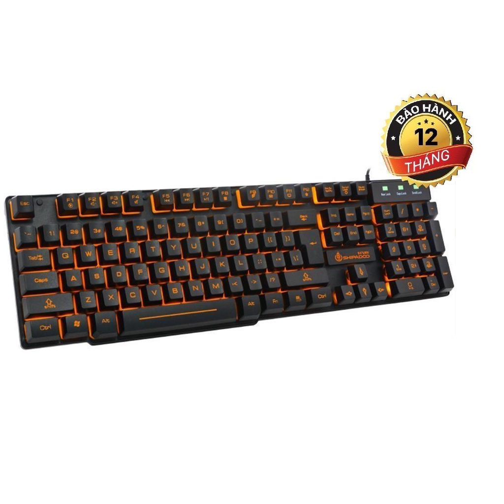 Bàn Phím Cơ Game Thủ, Laptop, PC Thiết Kế Giả Cơ Tích Hợp Đèn Led 7 mầu Siêu Đẹp - Bảo hành 24 tháng