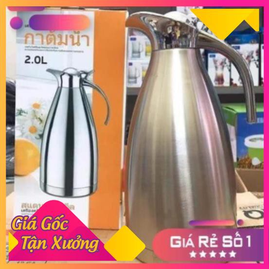 Bình pha trà, pha cà phê đựng nước 2 lít inox cao cấp - Bình giữ nhiệt nước uống