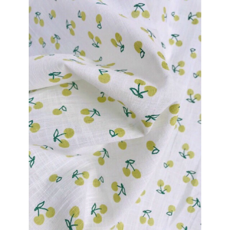 Vải thô boi quả cherry mềm mát