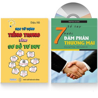 Sách - Combo: Học từ vựng tiếng Trung bằng sơ đồ tư duy + Sổ tay 7 bước đàm phán thương mại