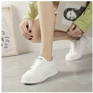 Giày Lười Nữ Đế Êm Chất Da Pha Màu Đen Trắng H33