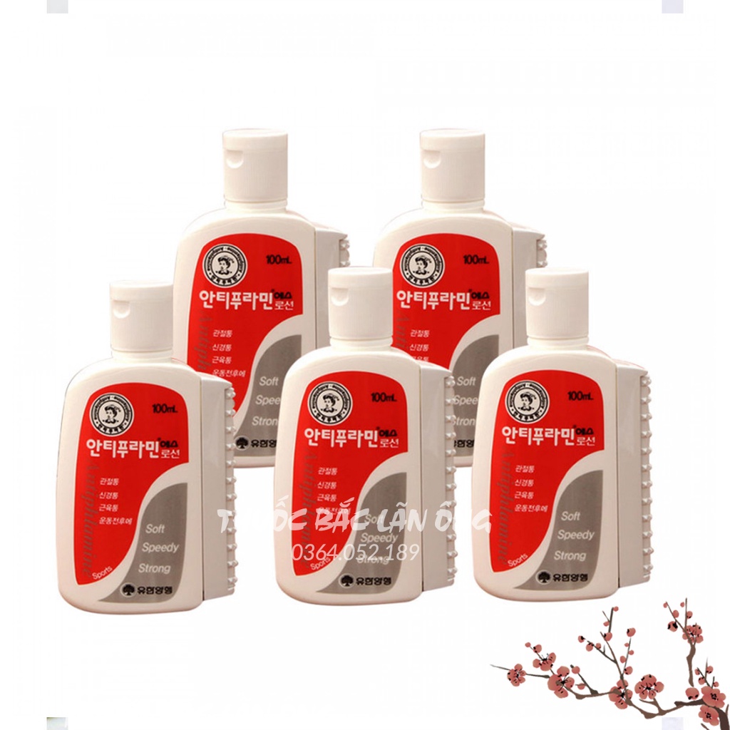 Dầu nóng xoa bóp Antiphlamine Hàn Quốc 100ml - Thuốc Bắc Lãn Ông