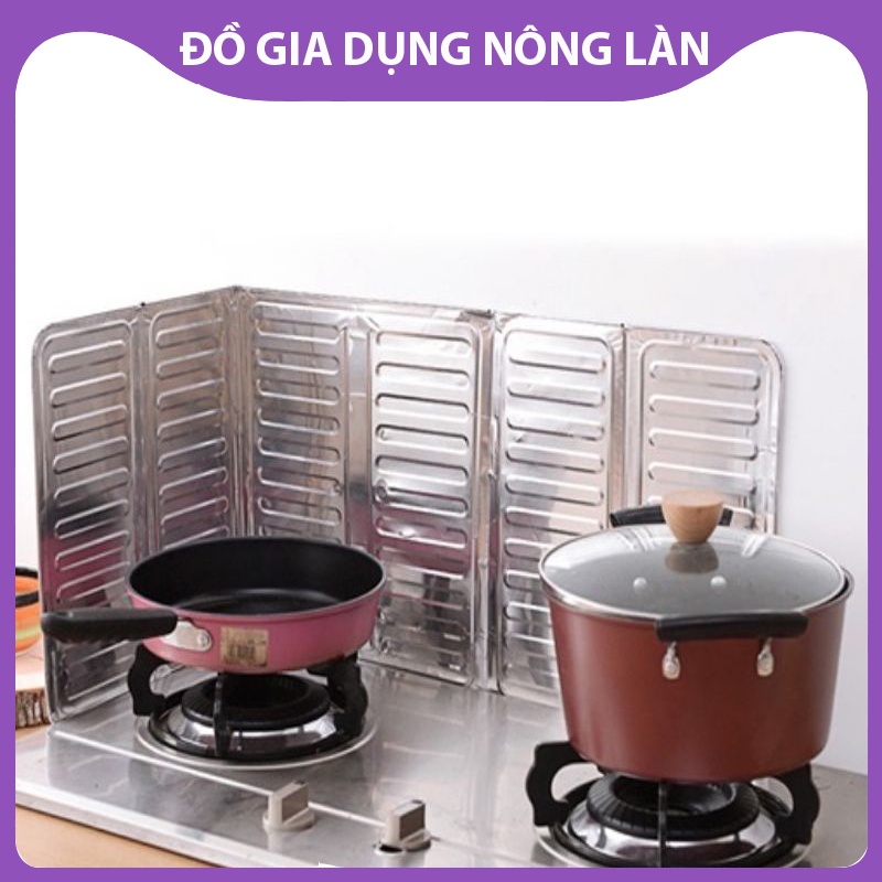 Tấm nhôm chắn gió bếp ga chống bắn dầu mỡ đa năng NL Shop