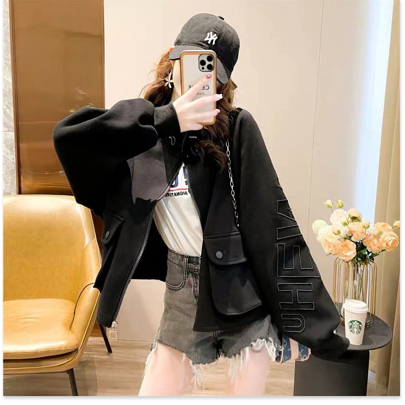ÁO KHOÁC HOODIE NỮ PHONG CÁCH TÚI HỘP SIÊU CHẤT CAO CẤP