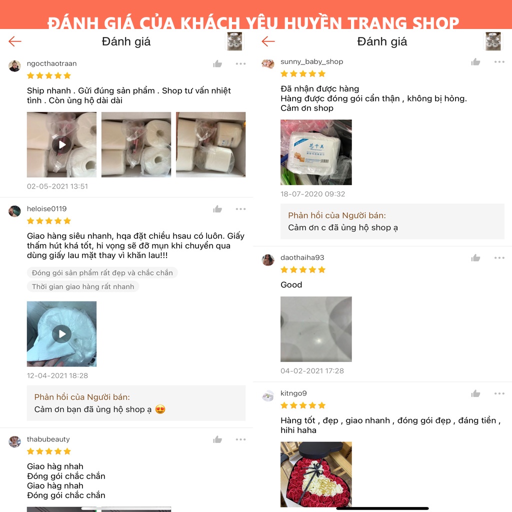 Giấy Cuộn Lau Mặt Tẩy Trang Cho Spa, Dẻo Dai Khi Thấm Nước - Thẩm Mỹ Huyền Trang NANOCEE