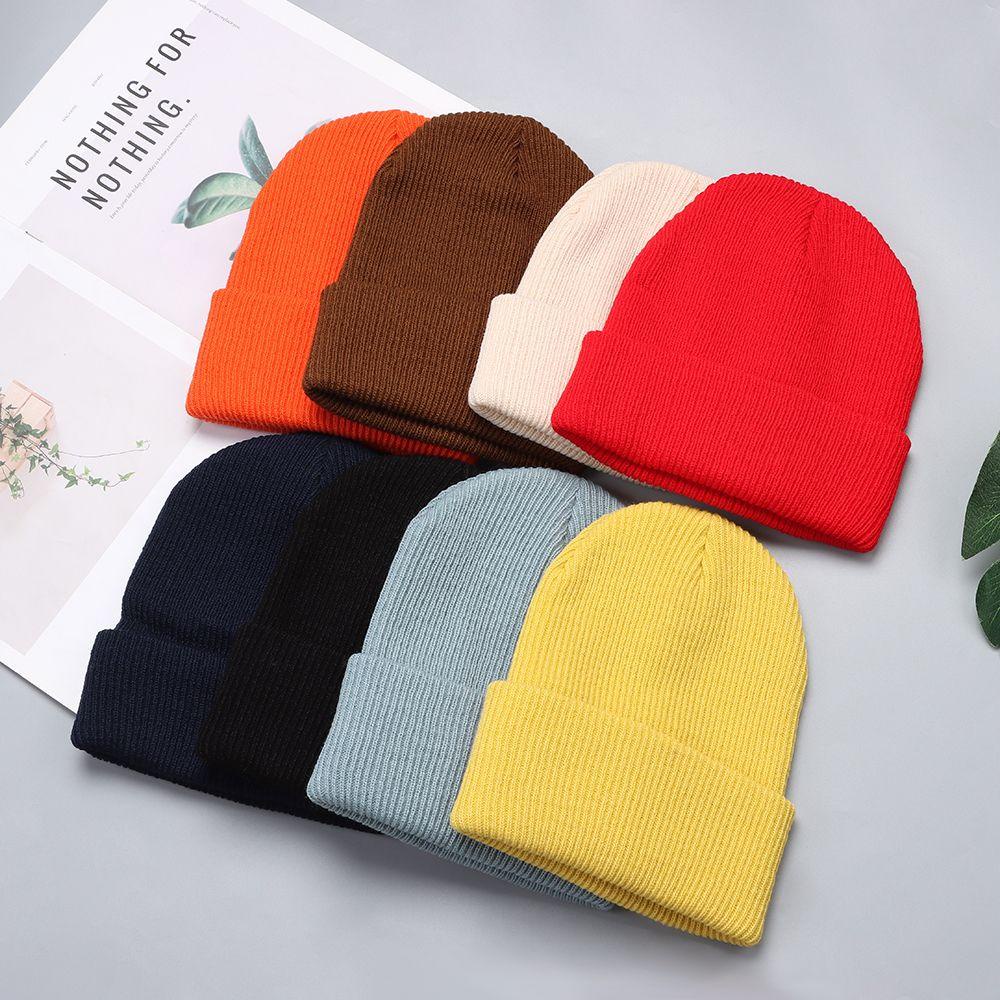 Mũ Beanie Dệt Kim Độ Co Giãn Cao Thời Trang Mùa Đông