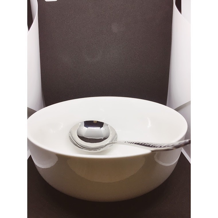 MUỖNG CANH HOA VĂN KIM CƯƠNG INOX 304 HÀNG XUẤT CHÂU ÂU